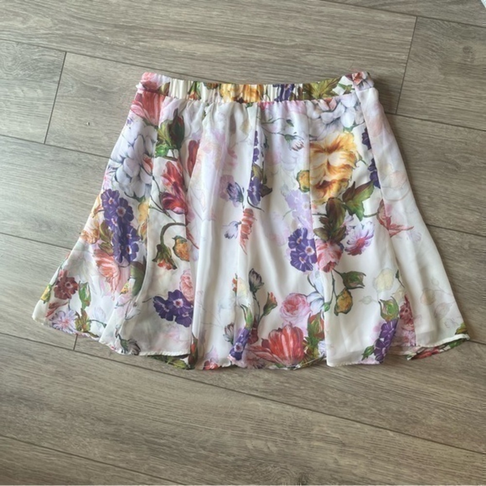Show Me Your MuMu Floral Mini Skirt